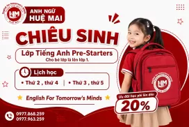 Chiêu Sinh Lớp Tiếng Anh Thiếu Nhi PRE-STARTERS